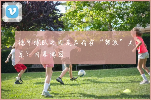 德甲球队之间是否存在“帮派”关系？内幕揭密